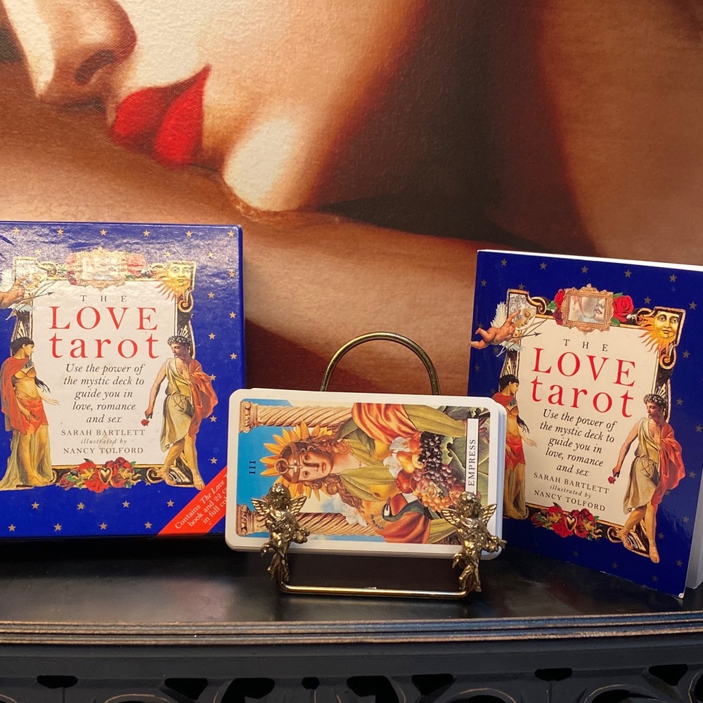 Tarot Love Tarot by Sarah Bartlett 22 Major Arcana Cards 1995